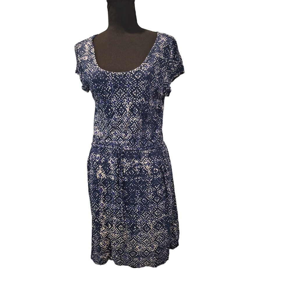Lucky Brand X-Small Women's Blue and White Dress